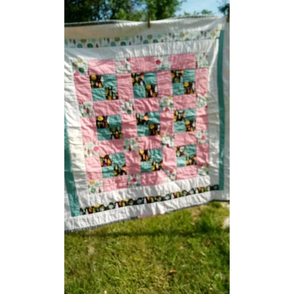 Handcrafted Childs PATCHWORK QUILT  39